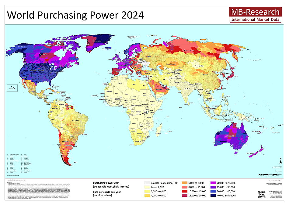 MB-Research Kaufkraft Welt 2024